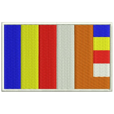 BUDDHIST FLAG Embroidered Patch