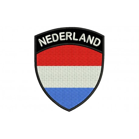 NETHERLANDS SHIELD Embroidered Patch