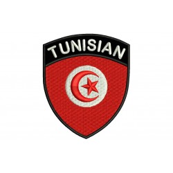 TUNISIA SHIELD Embroidered Patch
