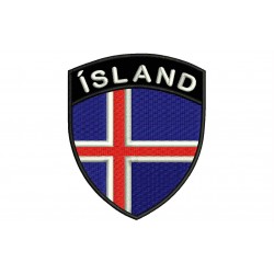 ICELAND SHIELD Embroidered Patch