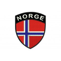NORWAY SHIELD Embroidered Patch