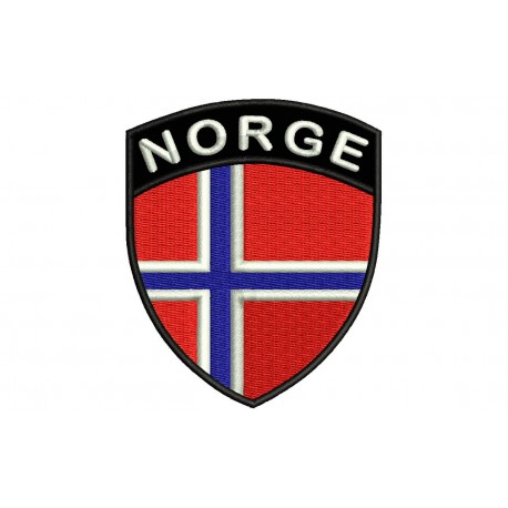 NORWAY SHIELD Embroidered Patch