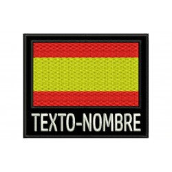 Flag with Name Custom Embroidered Patch