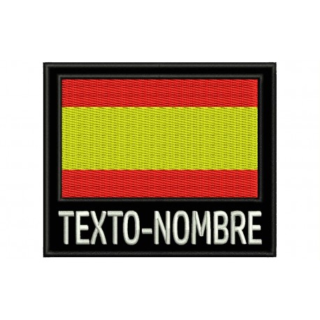 Flag with Name Custom Embroidered Patch