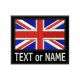 Flag with Name Custom Embroidered Patch