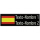 Parche Bordado BANDERA y TEXTOS (Personalizable)