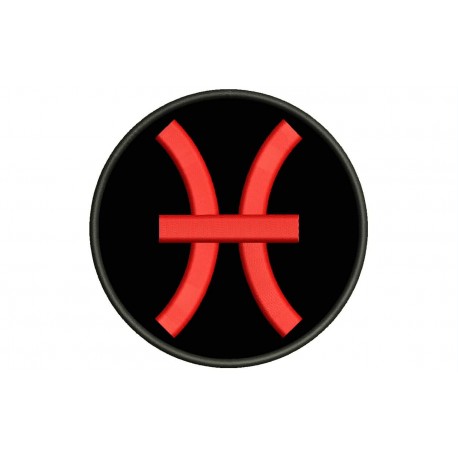 PISCES SIGN (Zodiac) Embroidered Patch