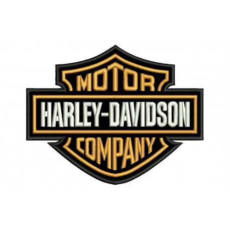 Parche Bordado HARLEY DAVIDSON Motor Company (Bordado Naranja)