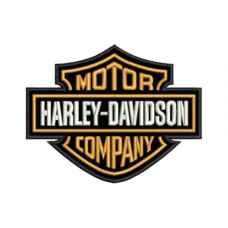 Parche Bordado HARLEY DAVIDSON Motor Company (Bordado Naranja)