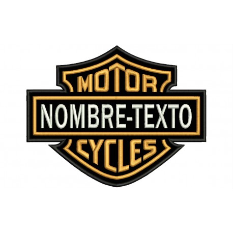 Parche Bordado HARLEY DAVIDSON Motor Cycles (Personalizable)