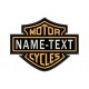 HARLEY DAVIDSON Motor Cycles (Custom) Embroidered Patch)