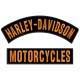 HARLEY DAVIDSON MOTORCYCLES Embroidered Patches (Set 2 pcs.)