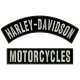 HARLEY DAVIDSON MOTORCYCLES Embroidered Patches (Set 2 pcs.)