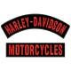 HARLEY DAVIDSON MOTORCYCLES Embroidered Patches (Set 2 pcs.)