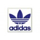 Parche Bordado ADIDAS (Bordado AZUL MARINO / Fondo BLANCO)