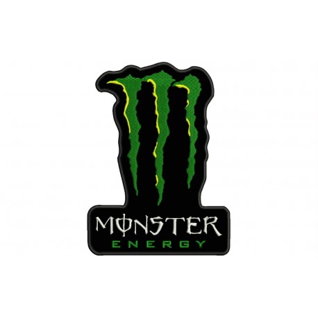 MONSTER ENERGY Embroidered Patch (BLACK Background)