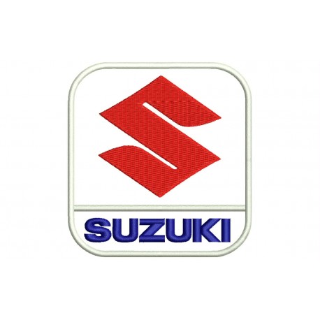 Parche Bordado SUZUKI (Logo Vertical)