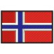 NORWAY FLAG Embroidered Patch