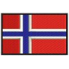 NORWAY FLAG Embroidered Patch