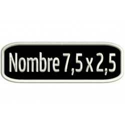 Basic NAMETAPE Custom Embroidered Patch (Oval)