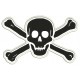 PIRATE SKULL AND CROSSBONES Embroidered Patch