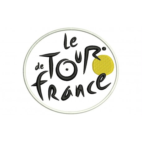 Parche Bordado Le TOUR de FRANCE (Fondo BLANCO)