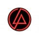 Parche Bordado LINKIN PARK (Bordado ROJO / Fondo NEGRO)
