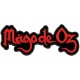 Parche Bordado MAGO DE OZ (Bordado ROJO / Fondo NEGRO)
