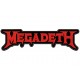 Parche Bordado MEGADETH (Bordado ROJO / Fondo NEGRO)