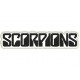 Parche Bordado SCORPIONS (Bordado NEGRO / Fondo BLANCO)