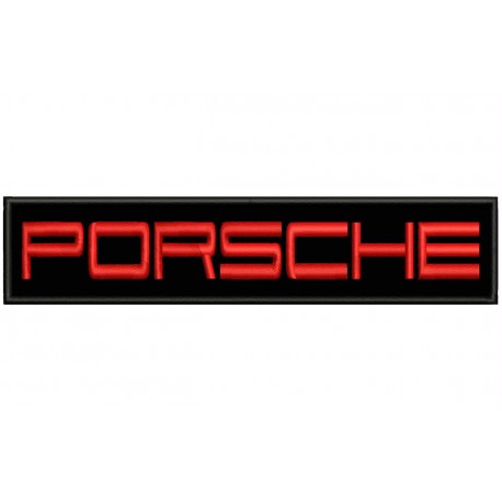 PORSCHE (Letters) Embroidered Patch 