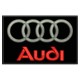 Parche Bordado AUDI (Fondo NEGRO)