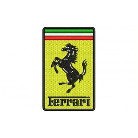 FERRARI (Plate) Embroidered Patch