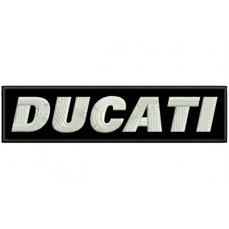 DUCATI LETTERS Embroidered Patch