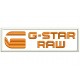 Parche Bordado G-STAR RAW (Bordado NARANJA / Fondo BLANCO)