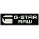 Parche Bordado G-STAR RAW (Bordado BLANCO / Fondo NEGRO)
