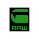 Parche Bordado G-STAR RAW (Bordado VERDE OSCURO / Fondo NEGRO)