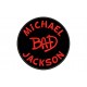 Parche Bordado MICHAEL JACKSON (Bordado ROJO / Fondo NEGRO)