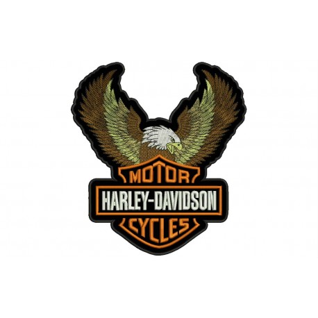 Parche Bordado HARLEY DAVIDSON AGUILA (Logo Grande)