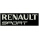 Parche Bordado RENAULT SPORT (Bordado BLANCO / Fondo NEGRO)