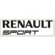 Parche Bordado RENAULT SPORT (Bordado NEGRO / Fondo BLANCO)