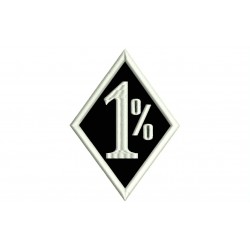 1% (ONE PER CENT) Embroidered Patch