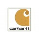 Parche Bordado CARHARTT VERTICAL (Fondo BLANCO)