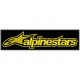 Parche Bordado ALPINESTARS (Bordado ORO / Fondo NEGRO)