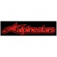 Parche Bordado ALPINESTARS (Bordado ROJO / Fondo NEGRO)