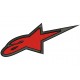 Parche Bordado ALPINESTARS (Color ROJO)