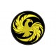 Parche Bordado AVE FENIX (Bordado ORO / Fondo NEGRO)