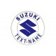 Parche Bordado SUZUKI (Bordado AZUL MARINO / Fondo BLANCO)