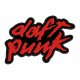 Parche Bordado DAFT PUNK (Bordado ROJO / Fondo NEGRO)
