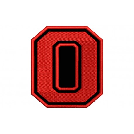 NUMBER ZERO "0" Embroidered Patch
